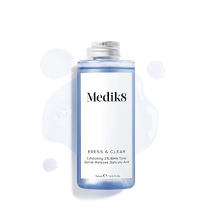 MEDIK8 Press & Clear Exfoliating 2% BHA Tonic Gentle-Release Salicylic Acid Відлущувальний тонік з 2% саліцилової кислоти (поступове вивільнення) для проблемної шкіри 150 мл (ЗМІННИЙ БЛОК) P10276 фото