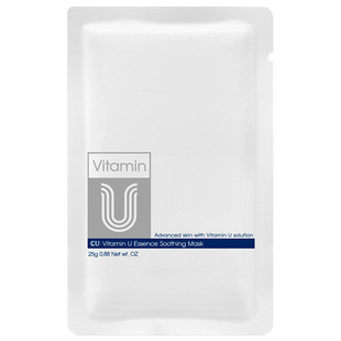 CUSKIN Vitamin U Essence Soothing Mask Тканинна відновлювальна маска 25 г CU126 фото